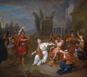 Odüsszeusz követeli a fiút Astyanaxot Andromache -tól